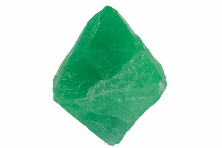 Green Banded Fluorite Octahedron - China #164596